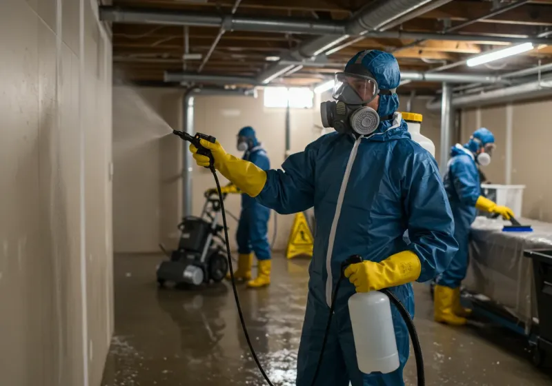 Basement Sanitization and Antimicrobial Treatment process in Granby, MO